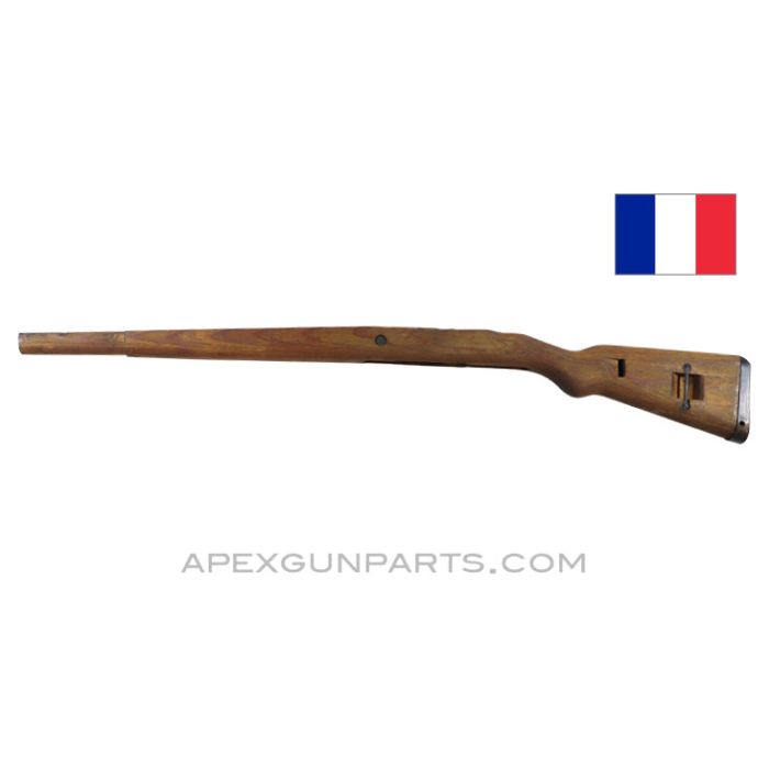 French K98k Mauser Stock, 38", w/ Cupped Buttplate, Kreigsmodell, Wood, *Good* 