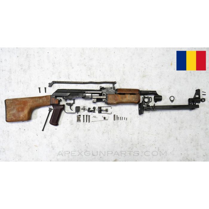 Romanian RPK Parts Kit w/ Adjustable Bipod, Matching Numbers, Club Stock, Wood Furniture, 7.62x39 *Very Good* 