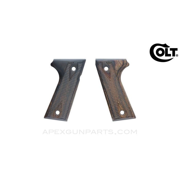 Colt New Agent Grip Set, Wood *New*