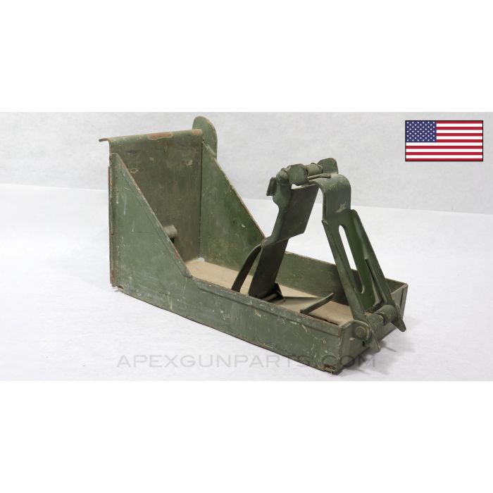 M23 .50cal Ammo Can Holder, Steel, Green Painted *Good* 
