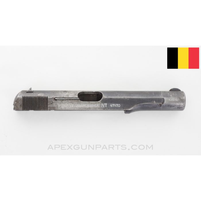 FN 1922 Pistol Slide, Yugoslavian Army Contract, Blued *Good*