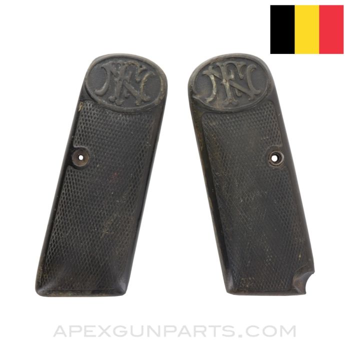 FN 1910 / 22 Polymer Grip Panel Set w/ Lanyard Loop Cutout, No Screw *Good*