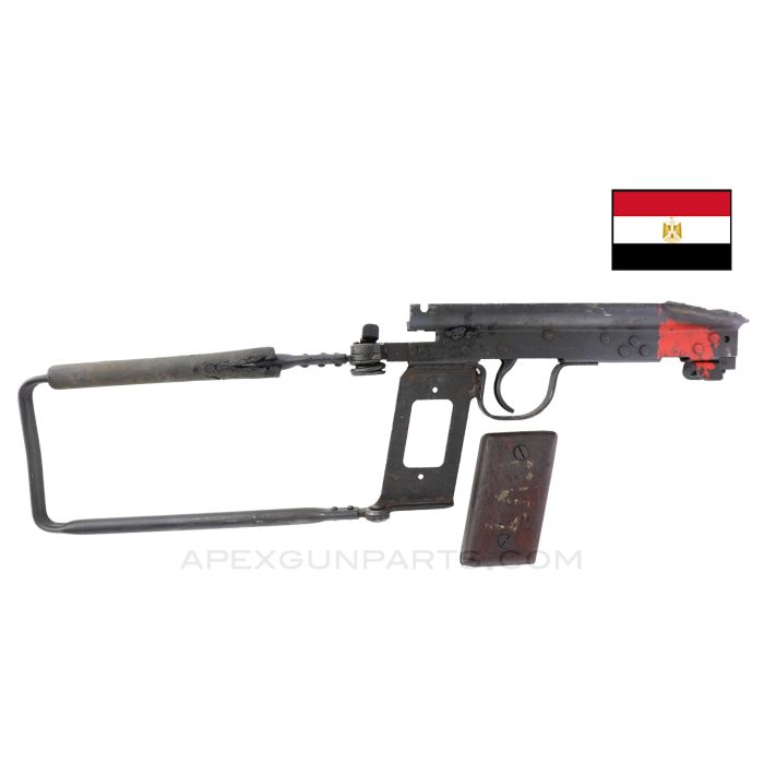 Egyptian Port Said Lower Grip Frame w/Folding Stock and Wood Grip Panels *Very Good*
