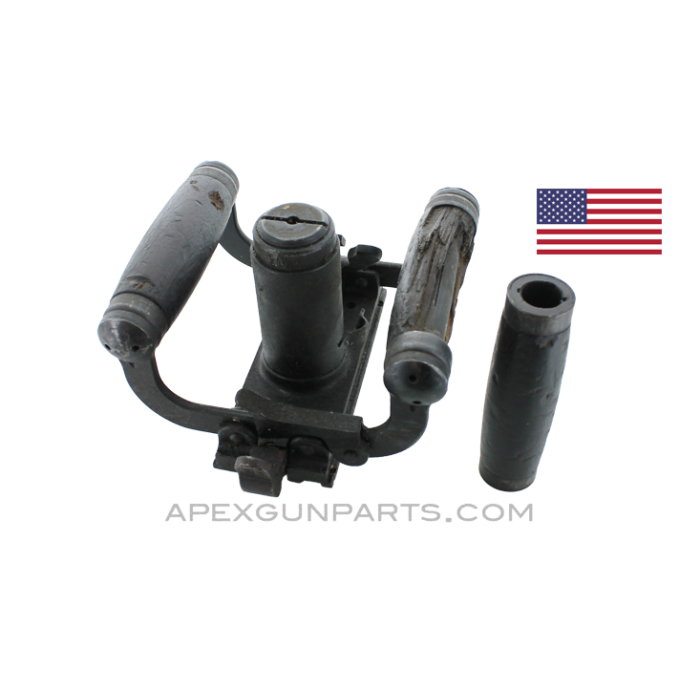 Browning M2 .50 Cal. Backplate Assembly with Spade Grip & Trigger, *Good* 