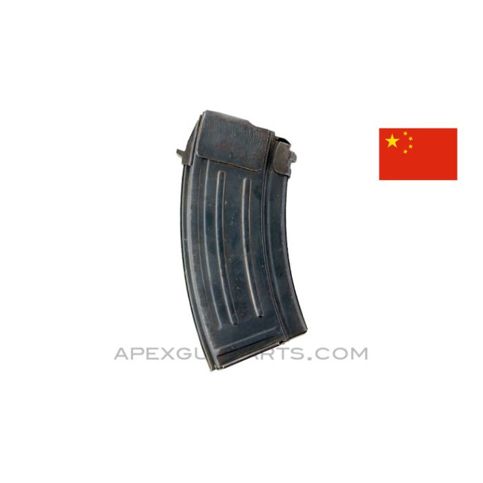 Chinese Type 63 / 68 AK-47 Magazine, 20rd Blued Steel, 7.62x39, *Very Good* 