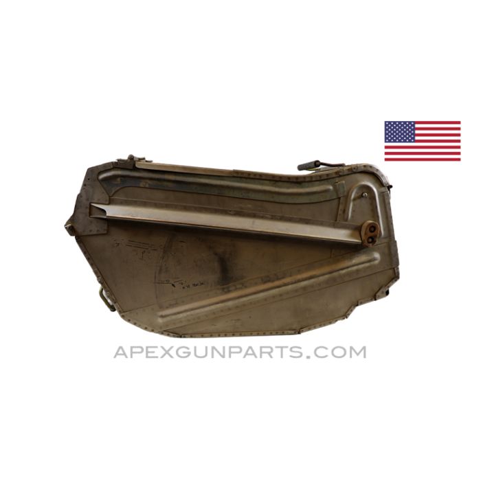 U.S.A.F. Aircraft .50 cal Ammunition Belt Feed Box, Aluminum *Good* 