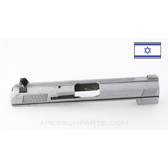 Tanfoglio Mossad Pistol Slide, 6.5", Complete, Stainless, 9mm *Good*