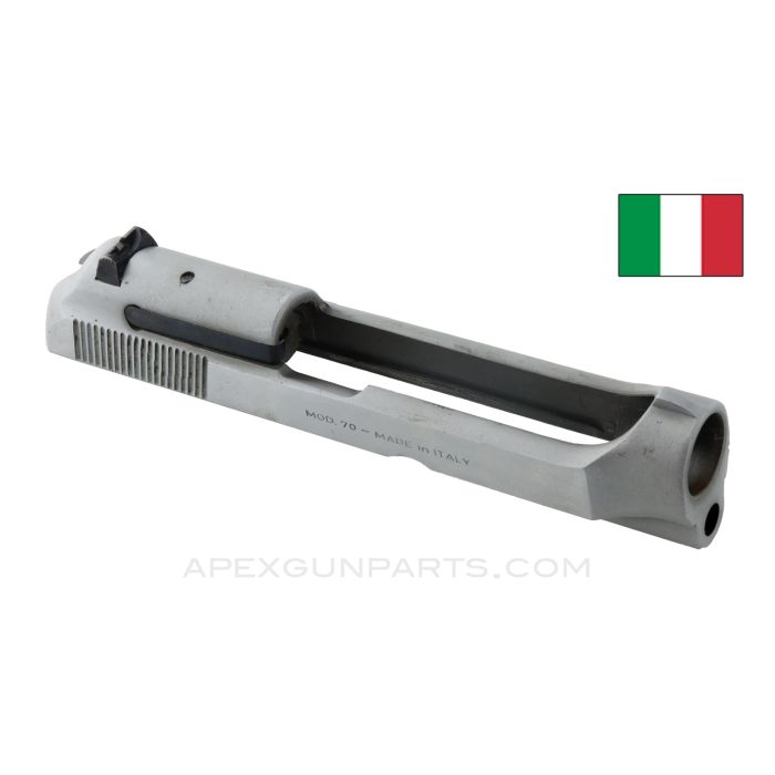 Beretta Model 70 Slide, Nickel *Good*