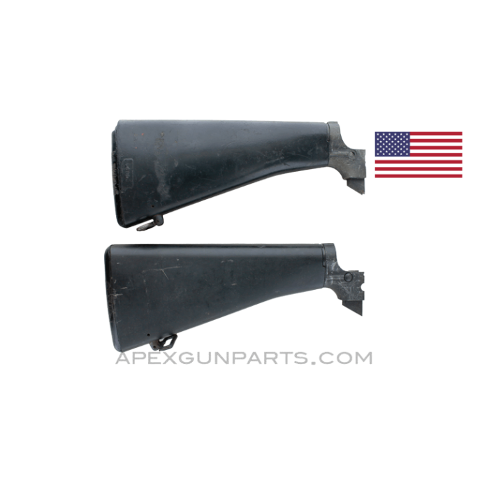Colt M16 Solid Body Buttstock Assembly, Type D 1964-1969, w/Late Buffer Tube & Recvr Piece, Sold *As Is* 