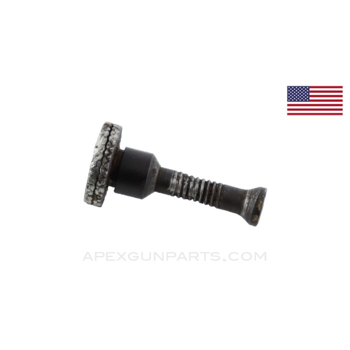 Springfield Rear Sight Windage Screw, Dished Knob w/ Grooves *Good*