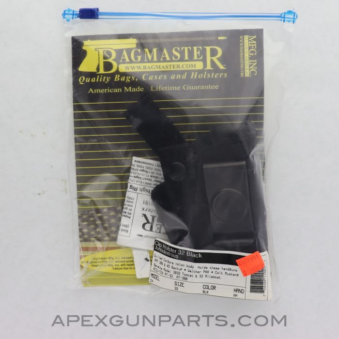Bagmaster Ambidextrous Holster, Size 32 *NEW*