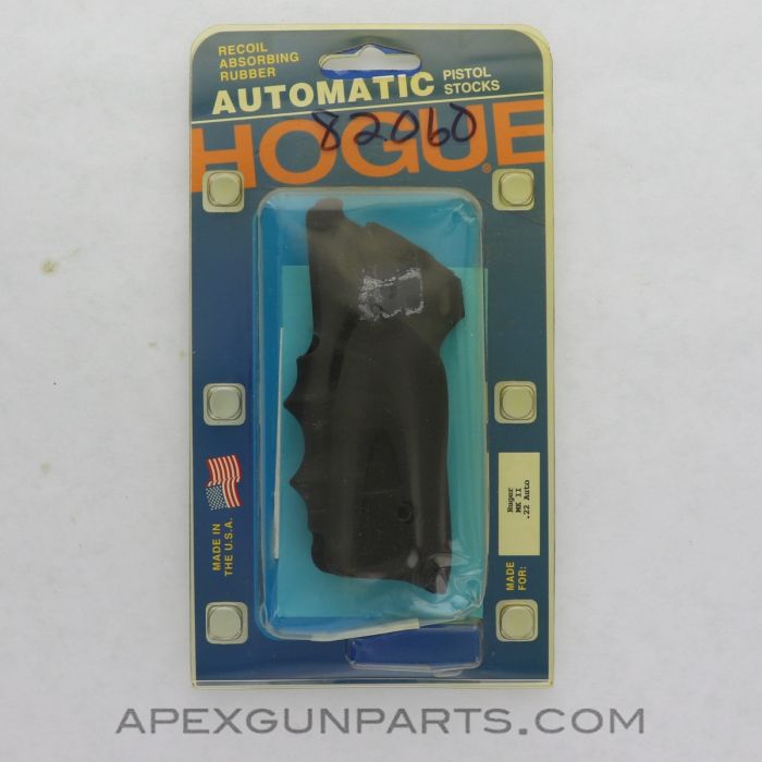 Hogue Grips, w/ Finger Grooves, Ruger MKII .22 Auto, 82060 *NEW*