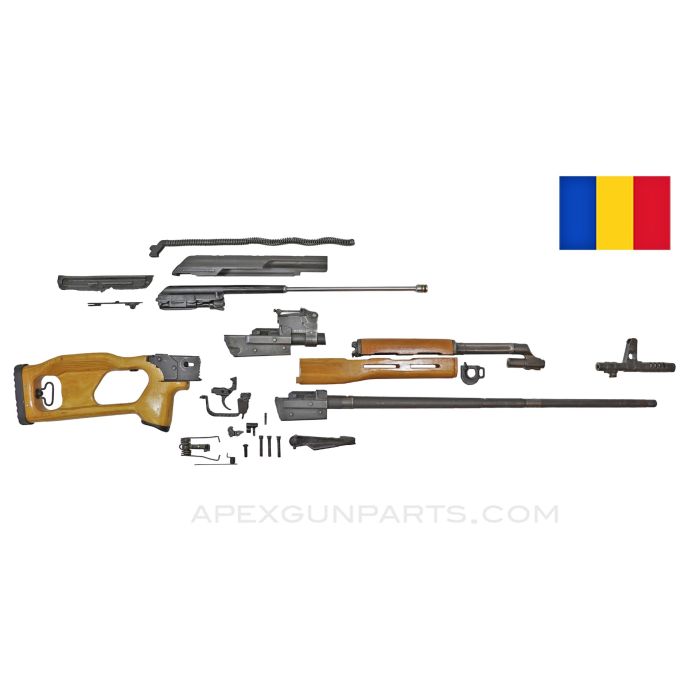 Romanian PSL / FPK Parts Set, w/ Original 24.5" Barrel, Chrome Lined CHF, 7.62X54R *Very Good*