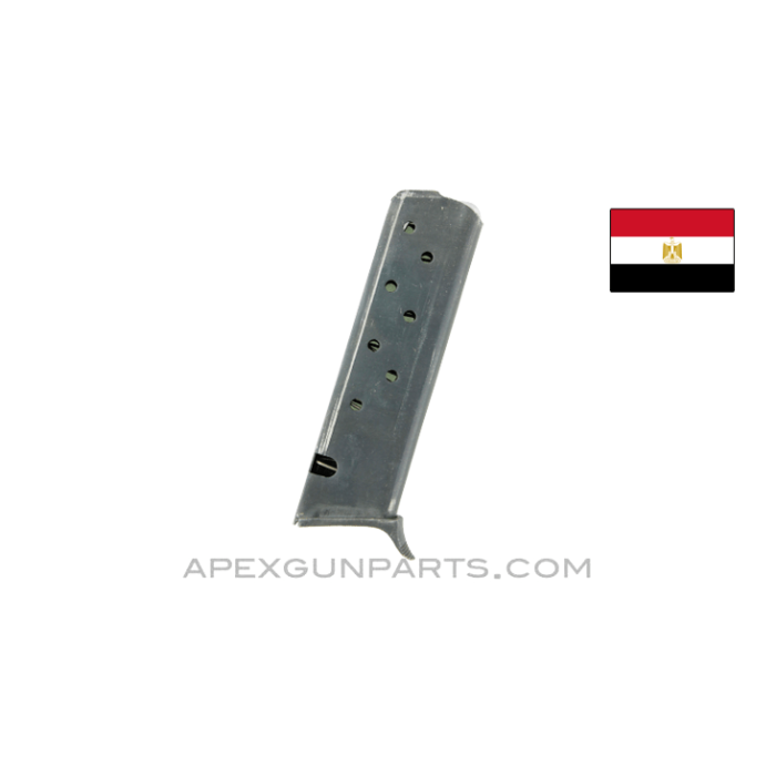 Helwan Brigadier Pistol Magazine, 8rd, 9x19, Steel, *Fair*
