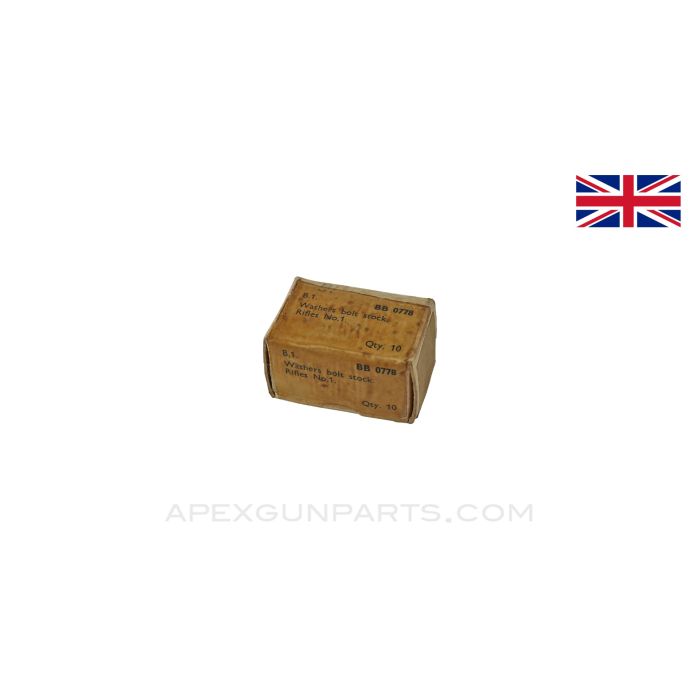 Enfield #1 Buttstock Bolt Washer, Set of 10 *NOS*