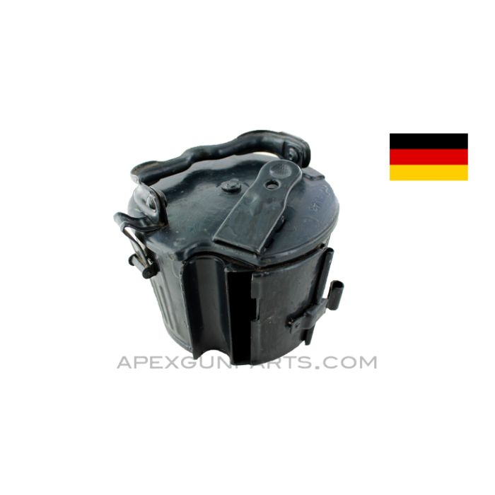 MG-42 / MG-34 50 Round Belt Drum, Gurttrommel,  Painted, WWII German Marked, 8mm Mauser *Good* 