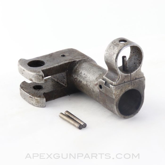 M44/Type 53 Mosin Nagant Bayonet Mounting Lug Assembly, w/ Pins, Double Ear *Good*