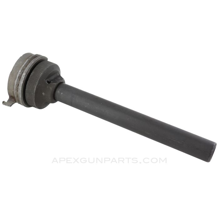 M3 / M3A1 Grease Gun Barrel Assembly w/ Threaded Mounting Ring, 8", No Ratchet Notches,  Parkerized, .45 ACP *Very Good* 