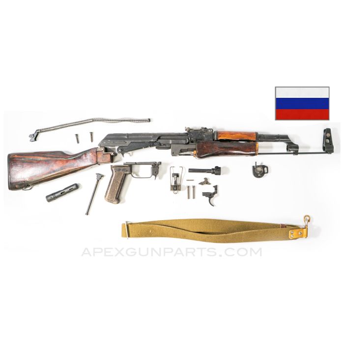 Russian Tula AKM Parts Kit, Virgin Romanian Trunnion, 7.62x39 *Excellent* ONE-OFF