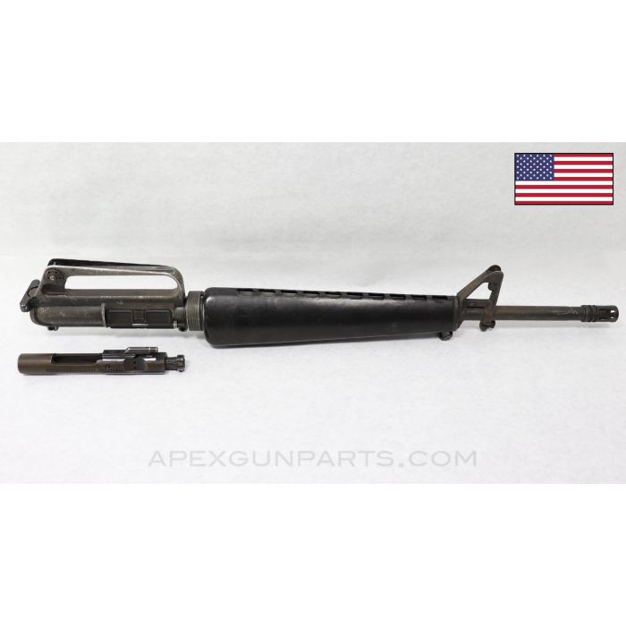 Colt 601 M16 Upper Assembly, 20" Government Profile Barrel, Bolt Assembly, A1 Birdcage, 1/7 Twist 5.56x45 NATO *Very Good*