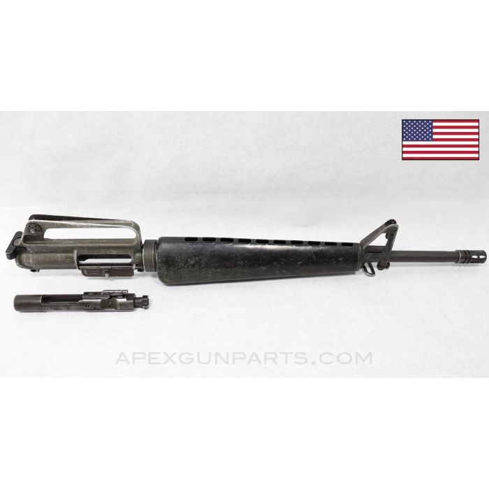 Colt 604 M16 Upper Assembly, 20" Government Profile Barrel, Bolt Assembly, A1 Birdcage, 1/7 Twist 5.56x45 NATO *Very Good*