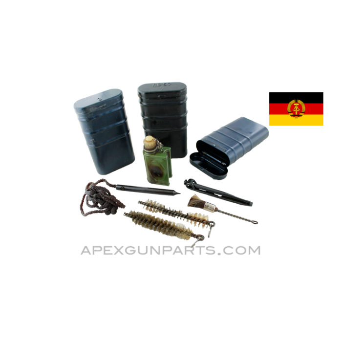 East German Rifle Cleaning Kit, in Canister, *Very Good* 