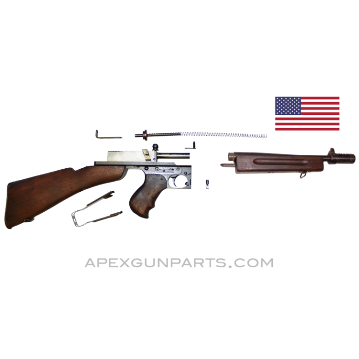 Thompson 1928A1 Parts Kit, 10" Barrel w/ Cutts Compensator, .45 ACP, *Very Good* 