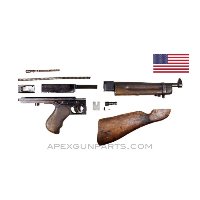 Thompson M1A1 Parts Kit, 10" Barrel, Horizontal Foregrip, .45 ACP, *Fair*