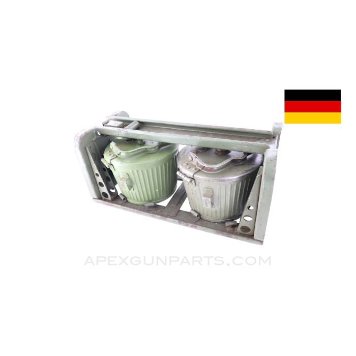 MG-42 / M53 / MG-34 WWII Basket Carrier w/Belt Drums, Waffen Marked *Good* 