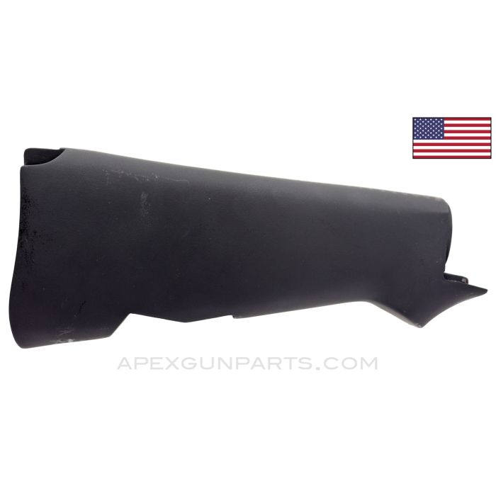 1918A2 BAR Buttstock, 1943-1945 Dated, Firestone Marked, Painted Black w/ Monopod Hole, Stripped, Warped Fitment *Fair*