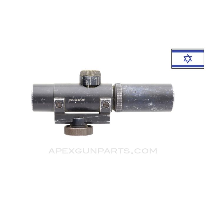 Israeli IDF El-OP Eyal 3x21 AR-15 / M16 Carry Handle Scope, Colt Attachment Knob *Good*