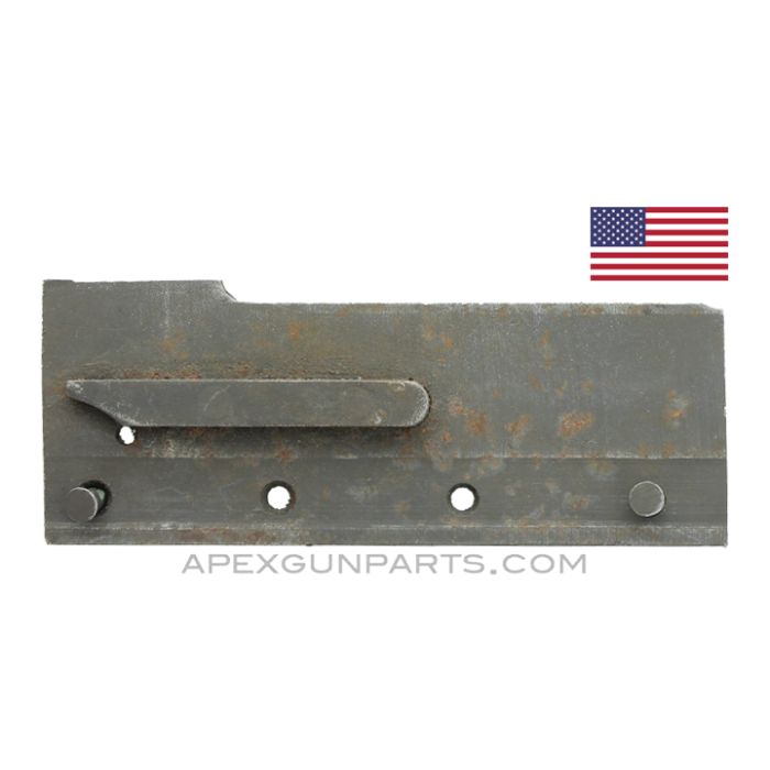 Browning M3 .50 Cal. Breech Lock Depressor, Right, w/Side Plate Remnant, *Good* 