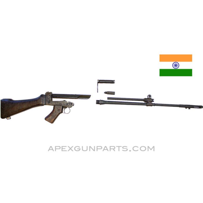 Indian L1A1 FAL 21" Barrel, Lower with Wood Butt & Grip, 7.62X51 NATO, *Good* 
