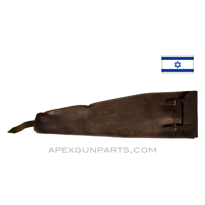Israeli Carry Case, Leather w/Shoulder Strap *Fair* 