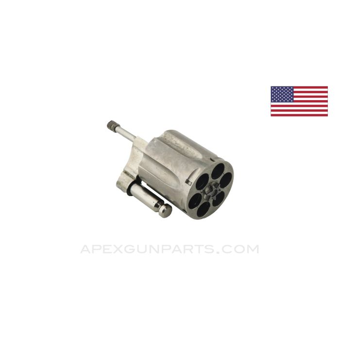 Colt Cobra Cylinder with Crane and Ejector Assembly, Nickel, .38 Special *Good*