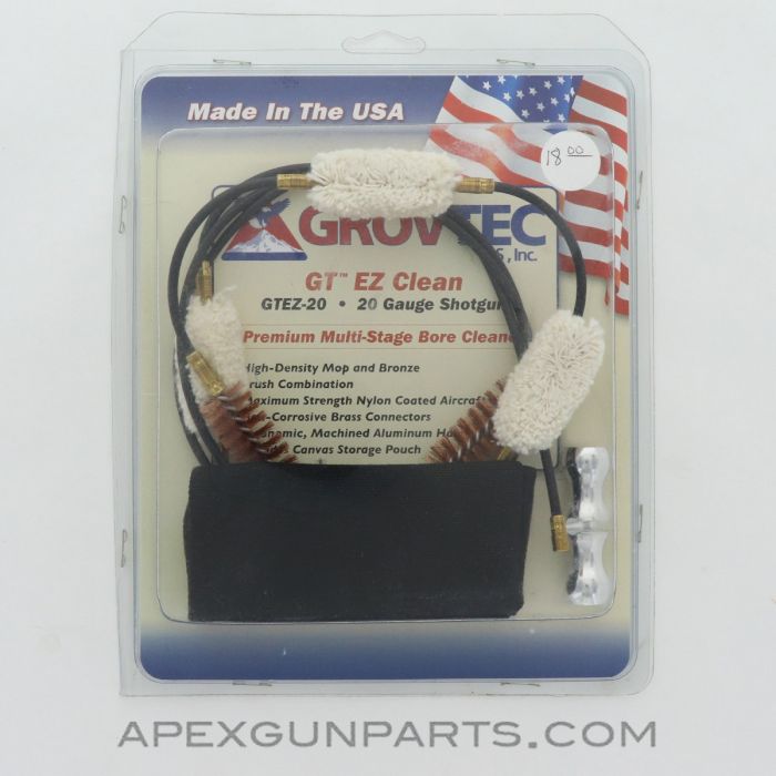 GrovTec GTEZ-20 Clean Multi-Stage Bore Cleaner, 20 Gauge *NEW*