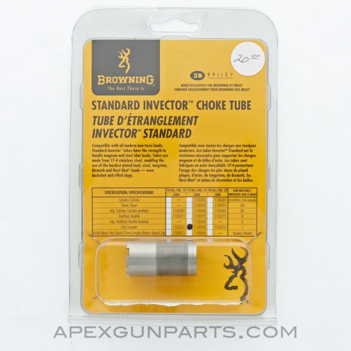 Browning Standard Invector Choke Tube, Full Flush, 12-Gauge, 1130253 *NEW*
