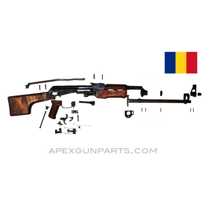Romanian RPK Parts Kit w/Bipod, Club Stock, Wood Furniture, Matching, 7.62X39 *Excellent*