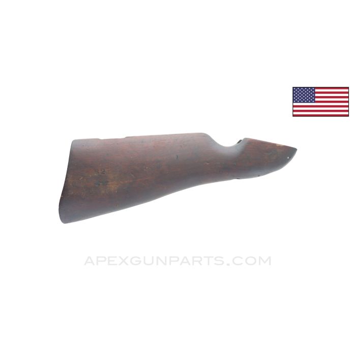 Thompson M1A1 Buttstock, Top Sling Swivel Point w/ Reinforce Bolt, Marked, WWII, Stripped *Good* 