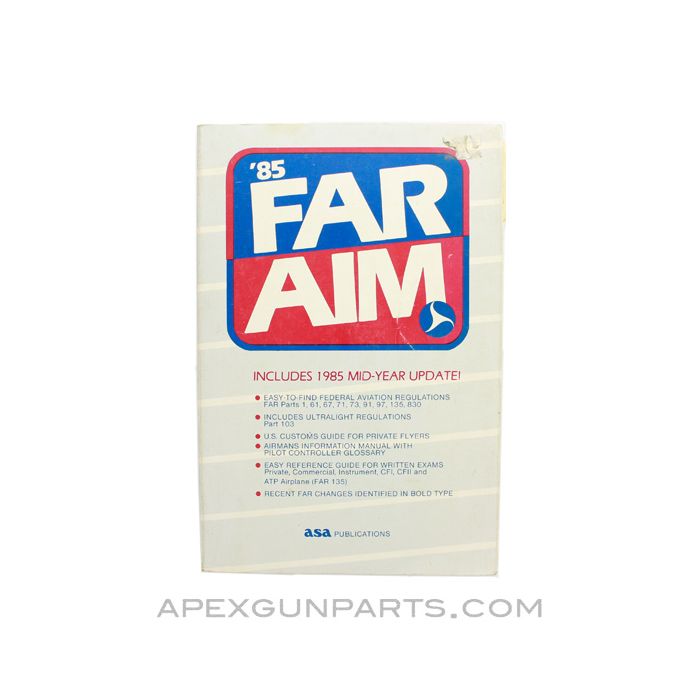 '85 Far Aim Aviation Manual, 1985, Paperback, *Good*