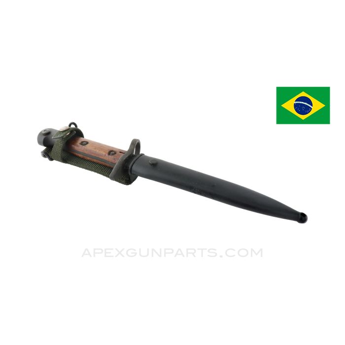 Brazilian Mauser MQ M968 Carbine Bayonet, *Good*