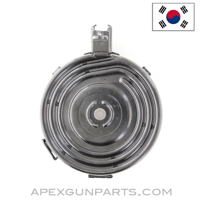 AK-47 75rd Drum Magazine, Back-Loader, Wind-Up, 7.62X39, Scuffed, KCI *USED / Excellent* 