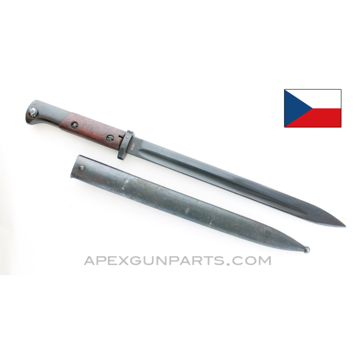 VZ-24 Bayonet and Scabbard, Czech Marked, Non-Matching, *Very Good* 