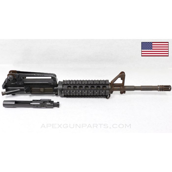 Smith & Wesson M&P 15 / AR-15 Upper Assembly, 14.5" Barrel, Quad Rail Hanguards, F/A Bolt Carrier Assembly, 5.56X45 NATO *Good/Rusty* 