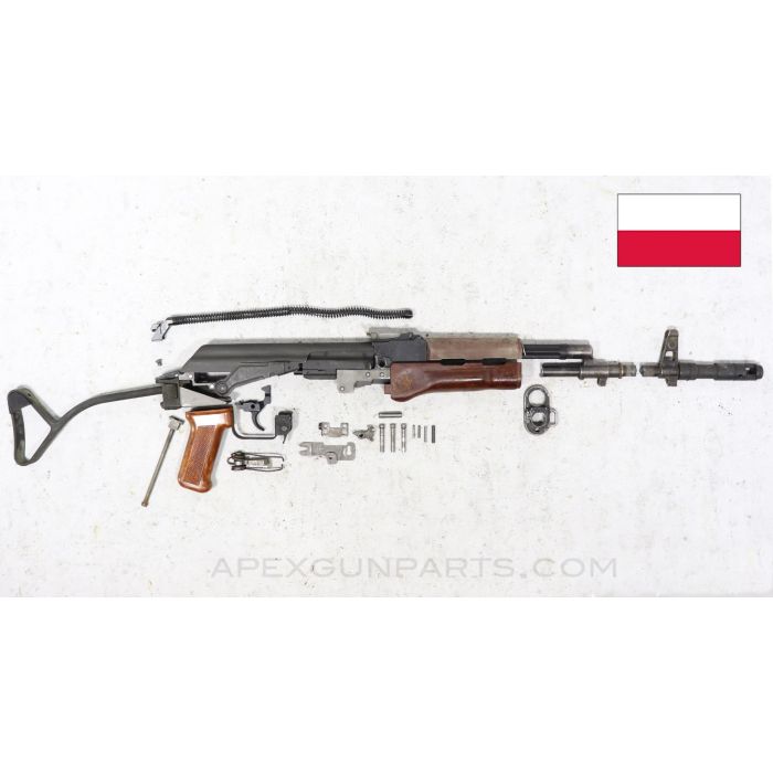 Polish Tantal WZ.88 AK-74 Parts Kit, Side Folding, 5.45X39 *Very Good* 