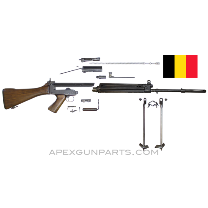 BGS FAL Rifle Parts Kit, 21" Barrel, Wood "A" Stock, Matching, 7.62X51 NATO, *Very Good* 