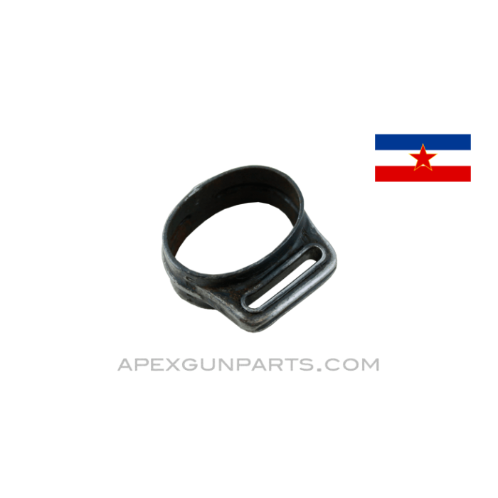 Yugoslavian 98K Mauser Lower Barrel Band w/ Sling Ring, Stamped, *Good*