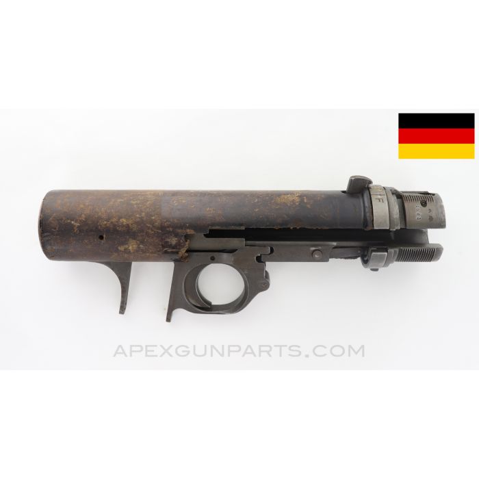 MG-15 Grip Frame & Trigger Guard Assembly, No Wood Grip w/ Cracked Bakelite Housing, 7.92x57 *Good* 