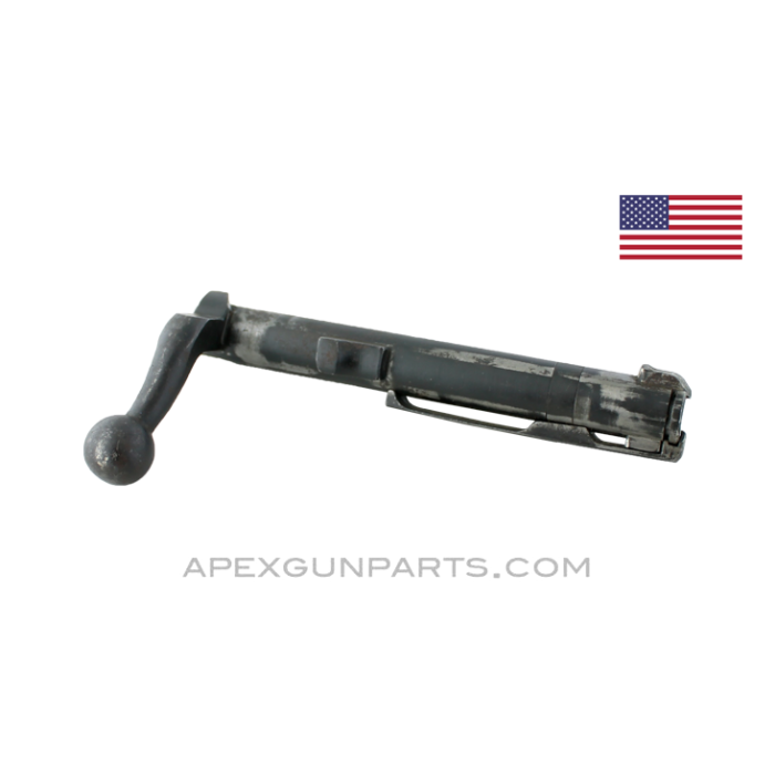 Springfield 1903 Bolt Body, Stripped, With Extractor, "J1" Marked, Dual Port, Blued *Good* 