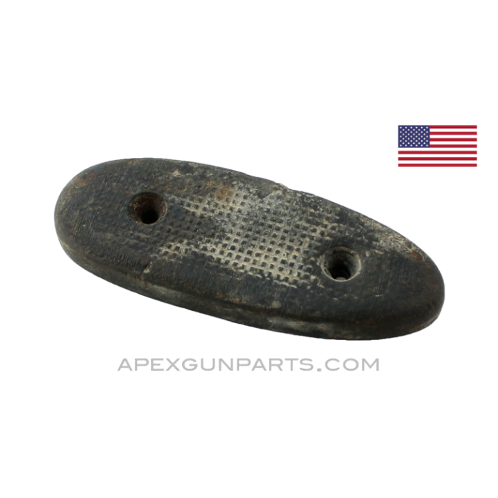 M1 Garand Buttplate, Commercial, Black Rubber *Good* 